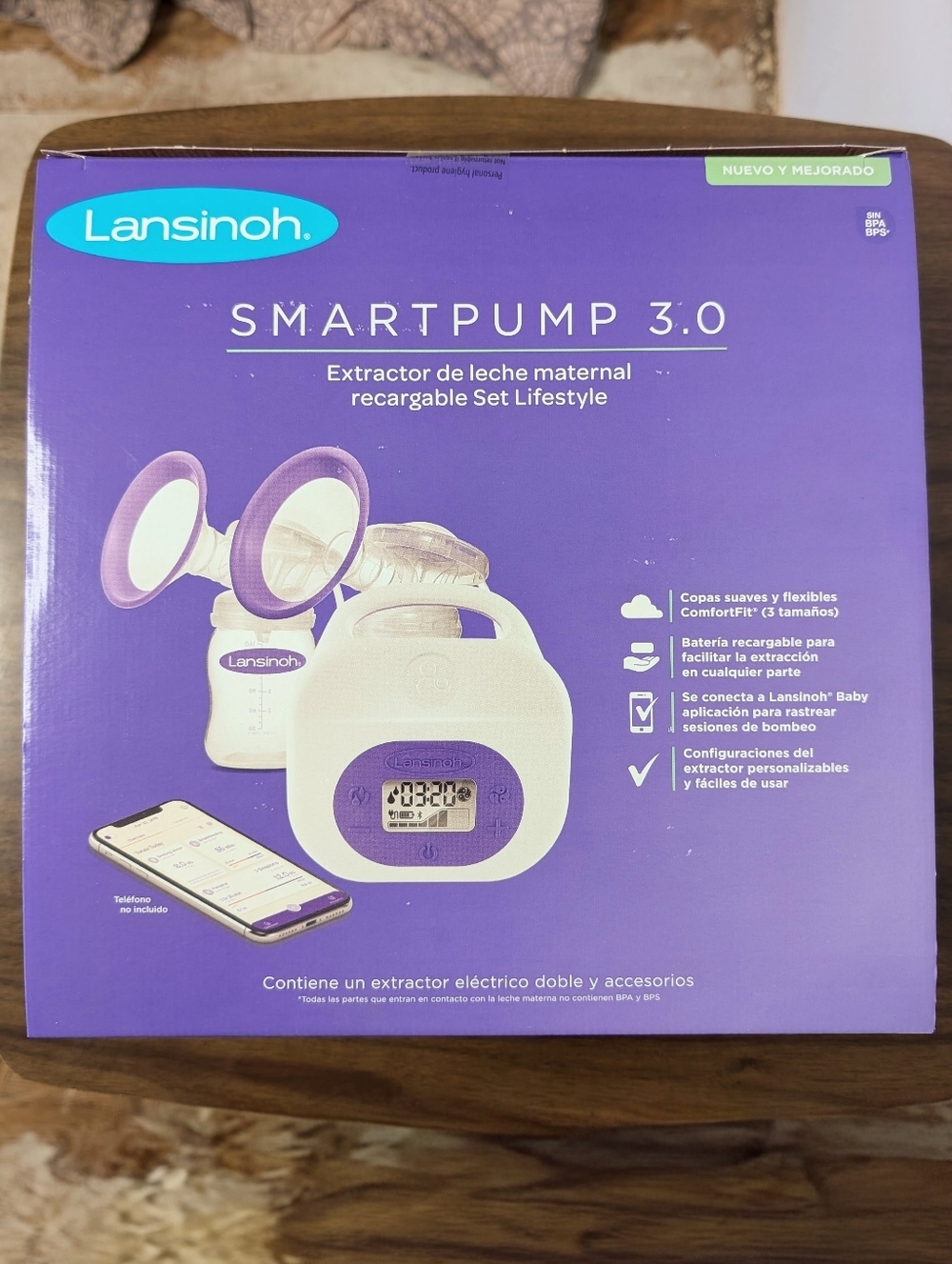 Lansinoh Smartpump 3.0 Rechargeable Double Electric Breast Pump Lifestyle Set